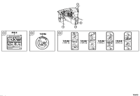 7459806040-LABEL, DRIVER & PASSENGER AIR BAG CAUTION