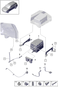 PAB907070D-Electronic unit, power & control for electric drive unit deprecated parts