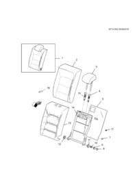 23493136-Headrest assy