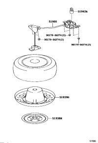 5190048032-CARRIER ASSY, SPARE WHEEL