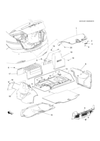 22896352-Garnish assy-luggage side (black)