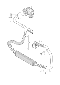 8W0145805A-INTERCOOLER -W204/W212