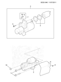 92204529-Starter, (incl. 3,4, 7)