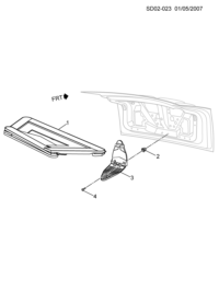 9002766-Unable to run vehicle warning quarter reflector set