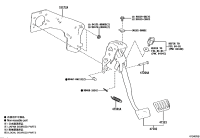 55172F4040-Base, brake pedal bracket