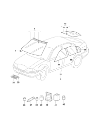 1ZD845011B-Windshield (laminated glass), belt