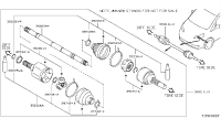 391015LF0C-SHAFT ASSY FRON