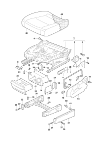1KD881105AD-Tray assy-seat w/height