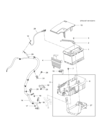 13326269-Cable, alternator & starter