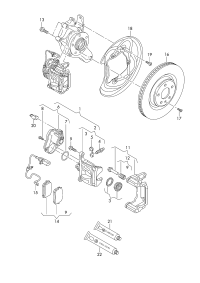 4M0698451BD-Brake pad set: