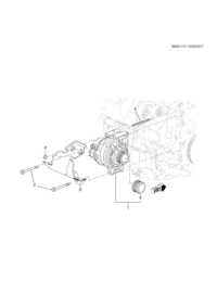84118122-Alternator, (inc.5) (w/pulley)