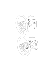 1K0880201CB-S/bag unit, for steering wheel w/radio & telephone cont