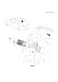 23263717-Bracket, rear body fuse box (REC bracket D2UX) (label 23263717)