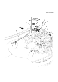 84237808-Power distribution unit, engine room fuse box battery