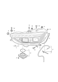 8W0941035E-Head lamp: