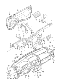7E1857012A-Member, instrument panel cross