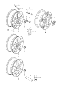 5P0601025M72V-Rim universe-metallic paint (silver)