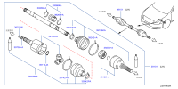 391016CB1A-SHAFT ASSY FRON