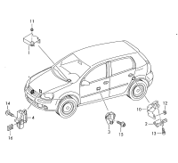 5K0959351-Sensor assy-lateral acceleration-