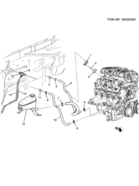 22885825-Hose, heater inlet (incl 11)
