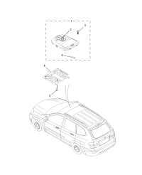 10065213ASA-Console assy-roof