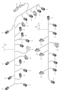 4G1971569-Harness, electronic control air conditioner