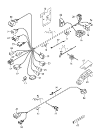 3C8971366FJ-Wiring harness-seat trough adaptor
