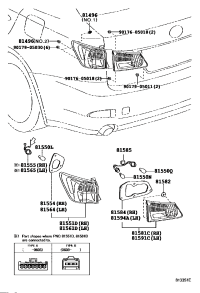 8159153070-Lens, rear lamp, rh/lh