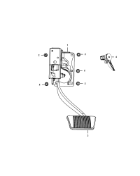 68020438AA-PAD PEDAL