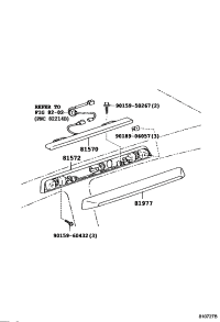8157236010-GASKET, CENTER STOP LAMP