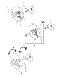 3C8419091BF-Multifunction steering wheel