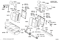 715030D230-PAD, REAR SEAT CUSHION