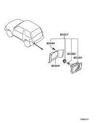 MR496705-LAMP KIT,FOG,RR