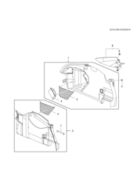 13309977-Garnish, luggage side (incl. 2,4)