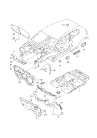 1K8863831E-Damper assy-hood