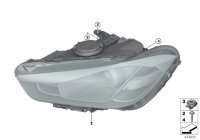 63118750593-Technology headlamp LED lh