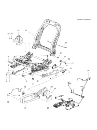 13267435-Handle (black), front seat adjuster