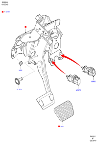 8V512450CD-Pedal assy-brake