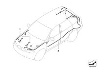 61116914848-Repair wire set frt lh