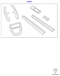 LR005035-Trim kit-inner