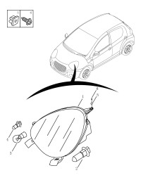7051009800-Lamp assy-fr