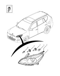 7051007400-Lamp assy-fr