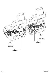 8219133390-WIRE, FRONT SEAT, RH