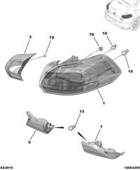 YL01289080-Taillight, r. rr. fender