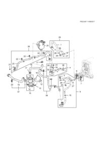23298104-Cooler, drive motor battery coolant (incl 31-36)