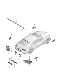 3SD945096-LED taillight/chrome