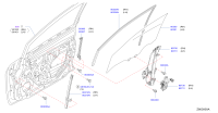 803003DN1A-GLASS ASSY-DOOR WINDOW RH