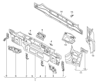 5G9813304A-Rear end panel: