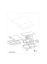 C00101601-Lid, luggage compartment box
