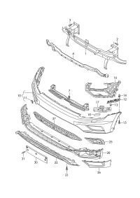 5NR807217-Bumper cover: